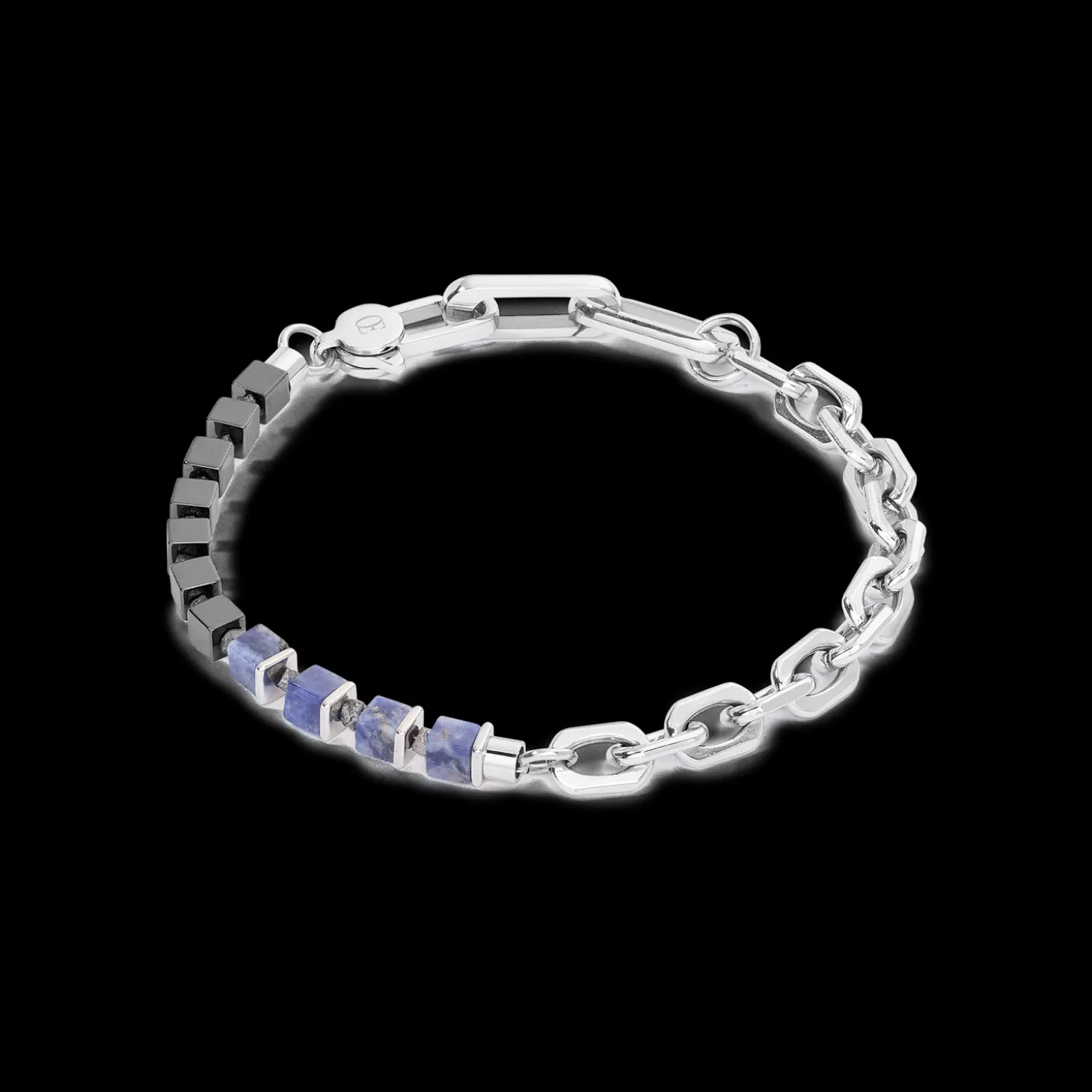 COEUR DE LION Unisex Bracelet Fusion Link Chain Blue