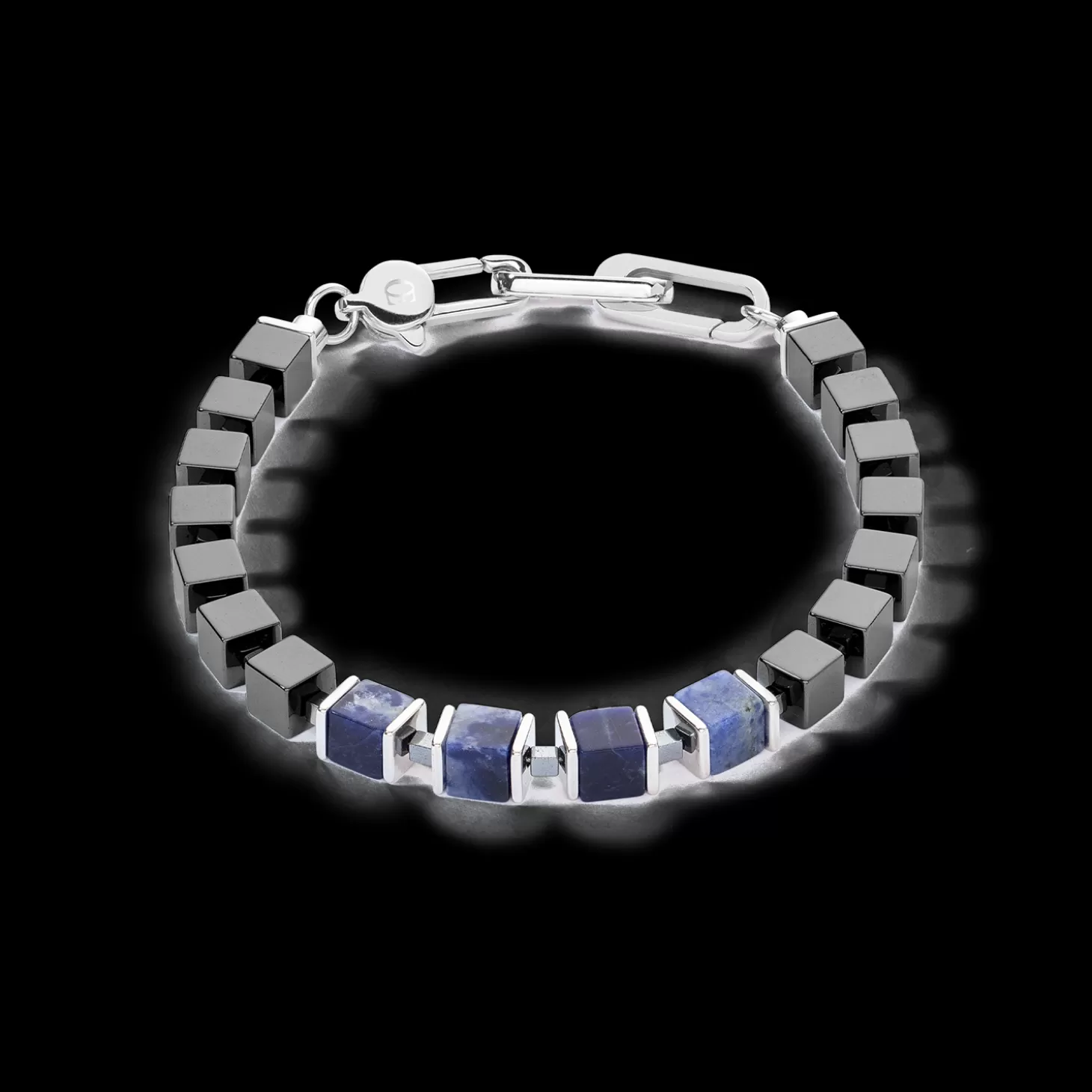 COEUR DE LION Unisex Bracelet Precious Cubes Blue