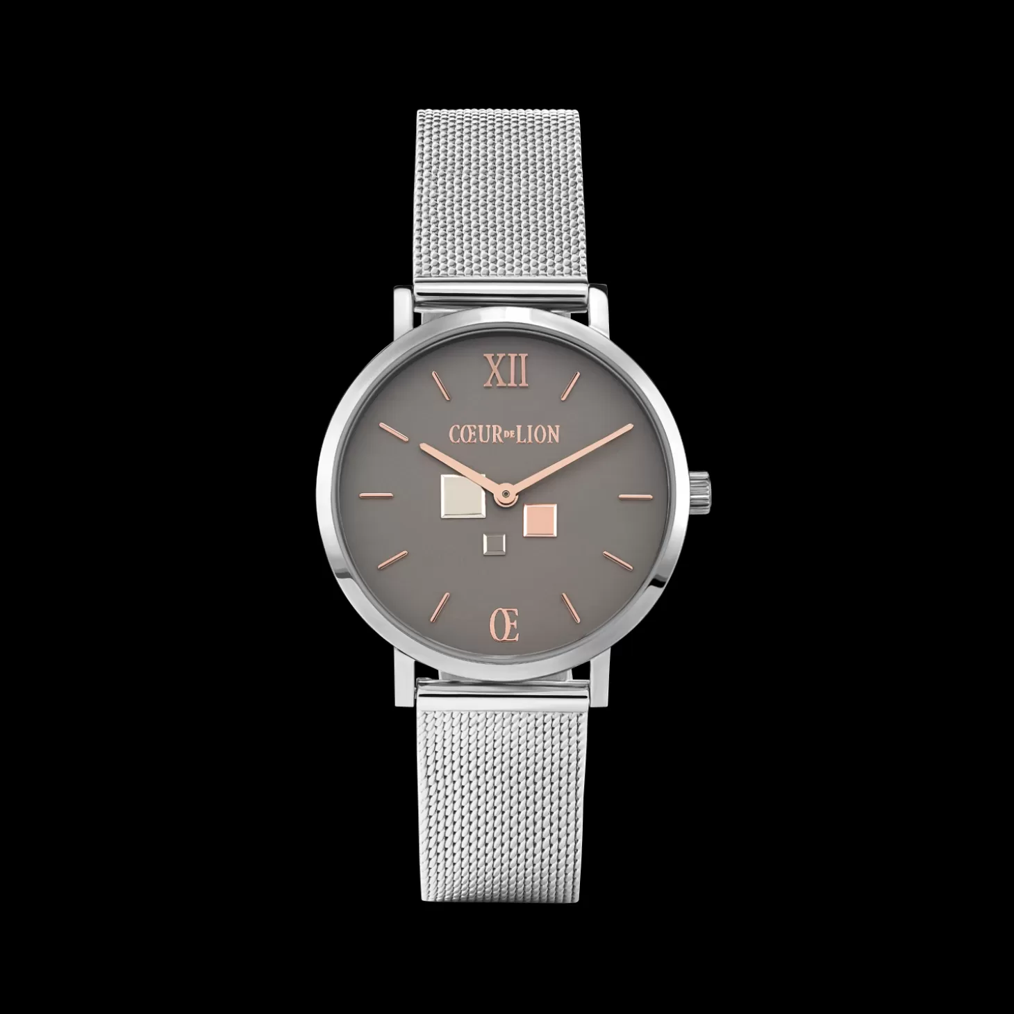 COEUR DE LION Watch Round Cool Grey Milanese Stainless Steel