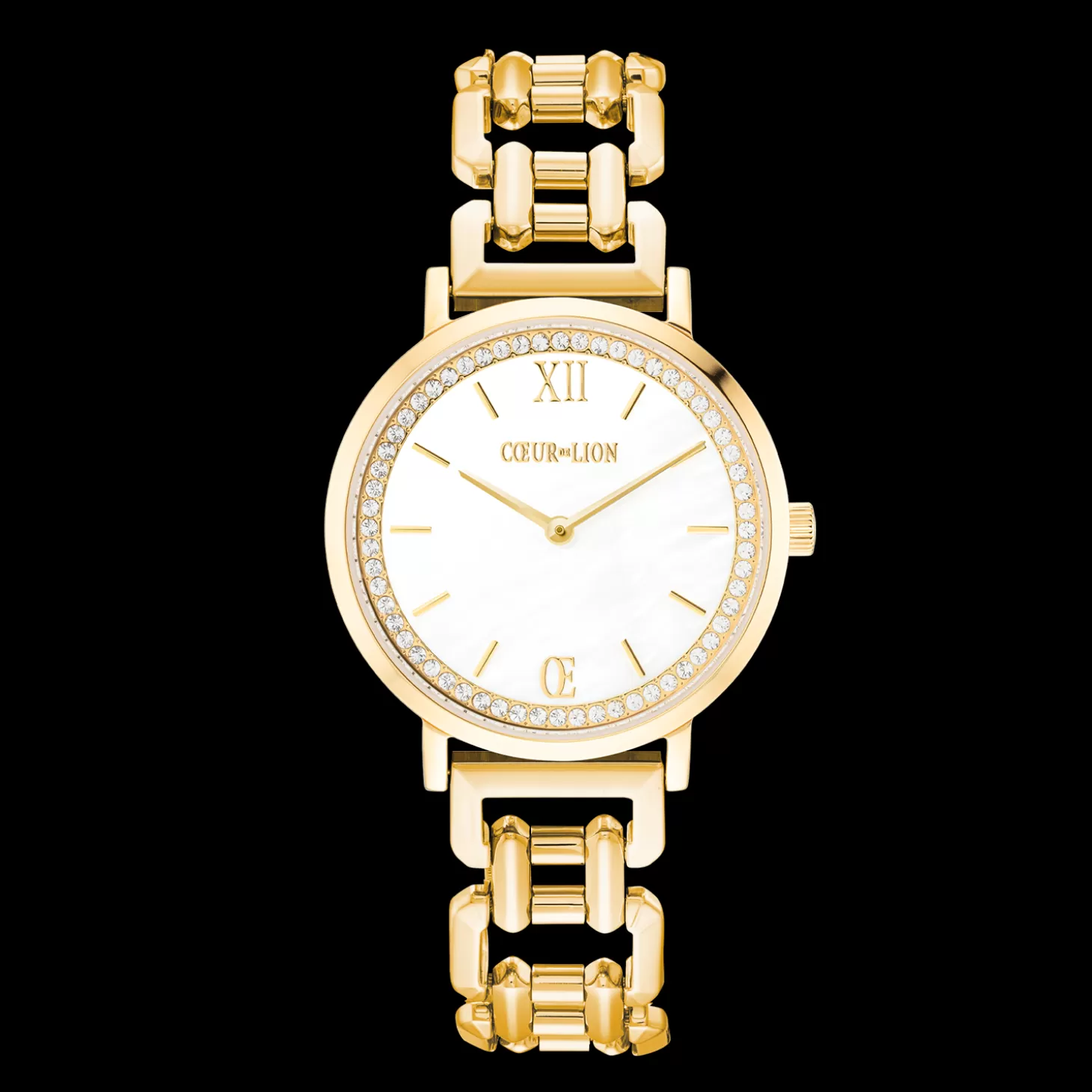 COEUR DE LION Watch Round Sparkling Mother-Of-Pearl Statement